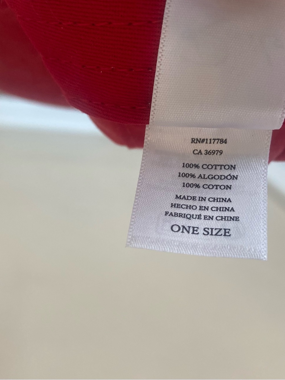 NWT Rails Baseball Cap Vintage Wash Red Adjustable Pull Tab One Size - Picture 7 of 8